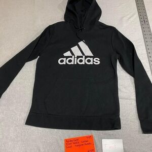 Black Adidas Golf hoodie with white logo on the front women small. SKU449#Adidas